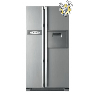 Стандартная установка холодильника типа SIDE BY SIDE